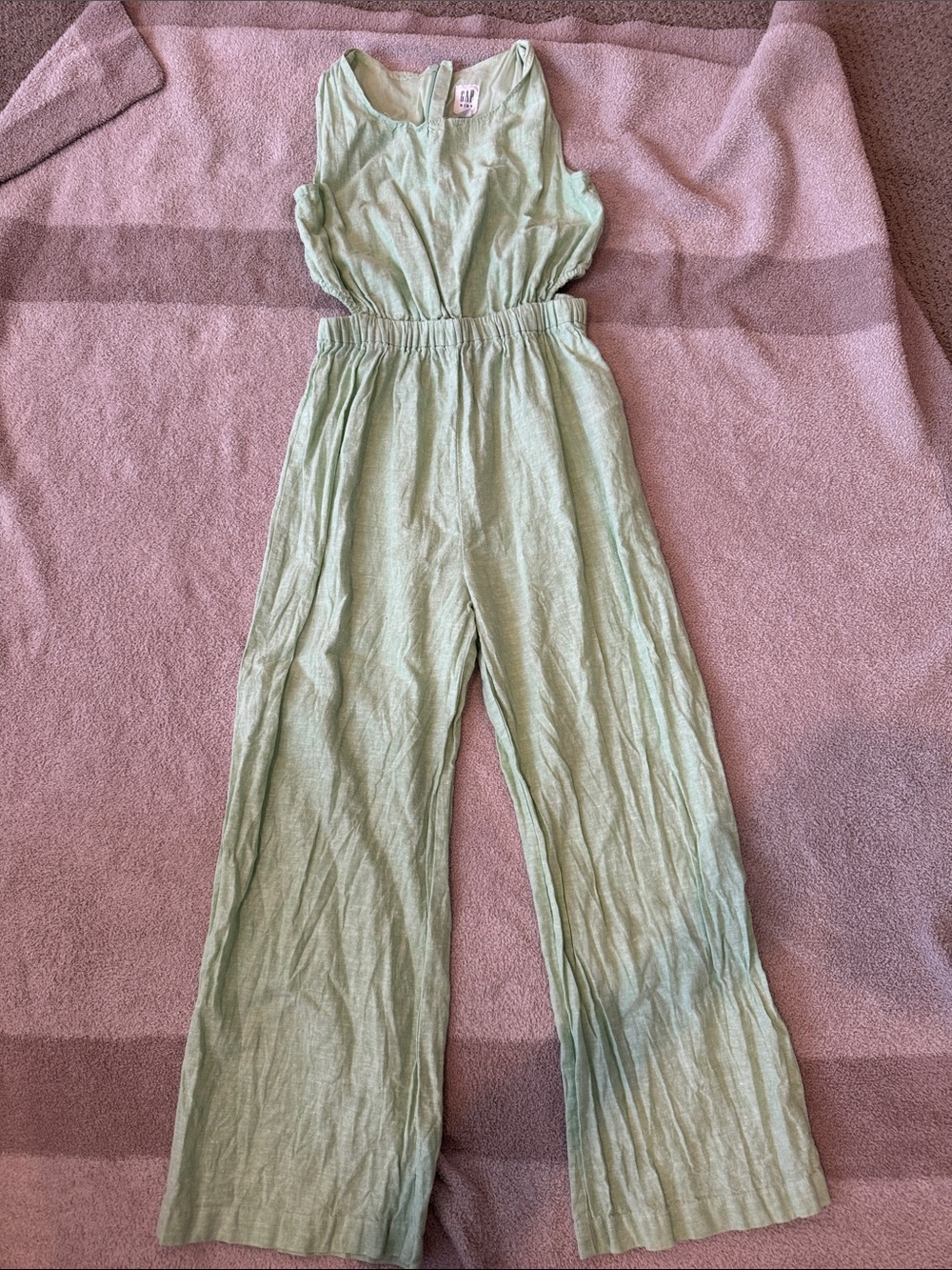 Gap Kids, Girls XL/12 Kids Light Green Sleeveless One-Piece Romper